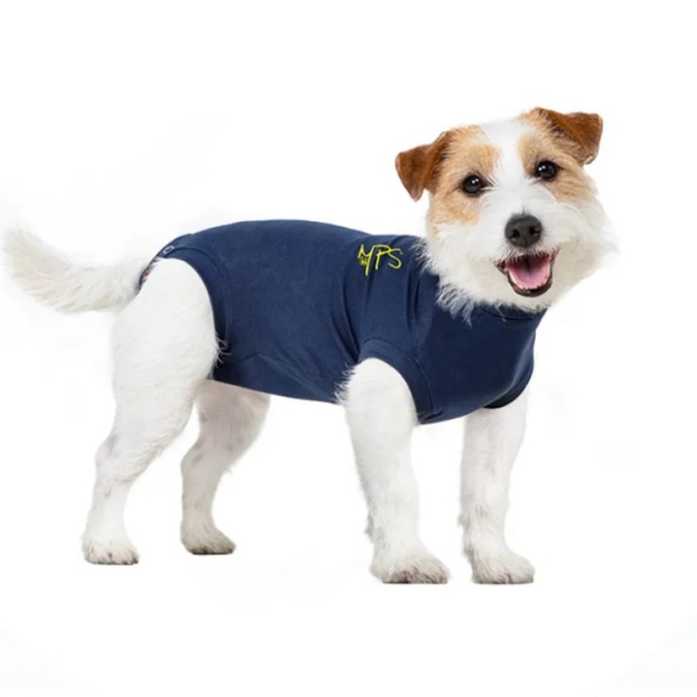 Medical Pet Shirt for Dogs Navy Comfortable Stressless Cone Alternative size XS